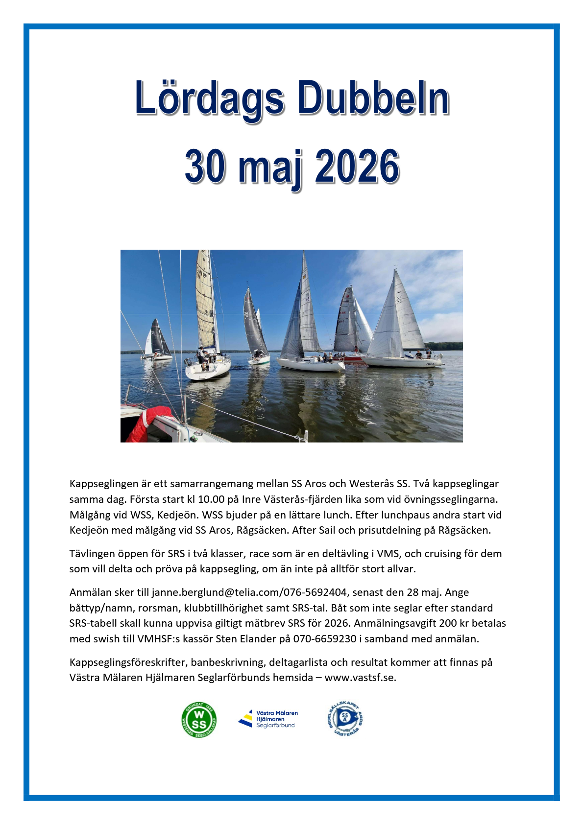 Affisch för Lördagsdubbeln 2026